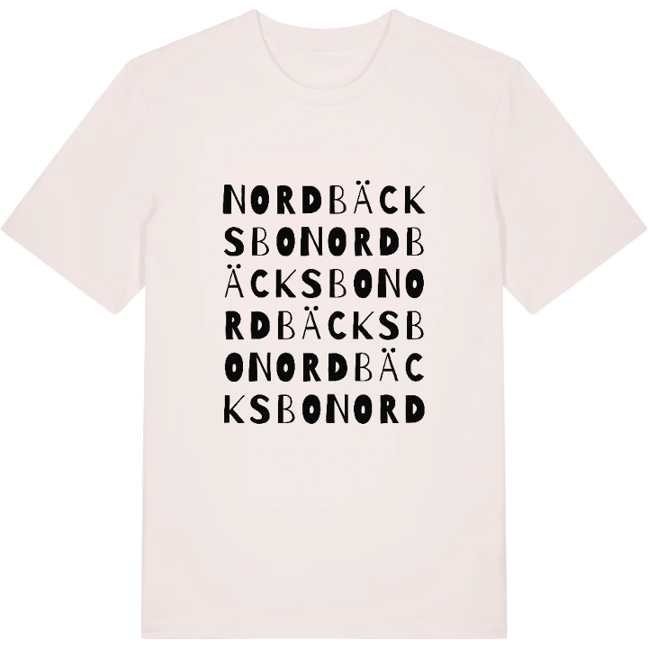 Nordbäcksbo ordlek t-shirt – t-shirt från PinShirt