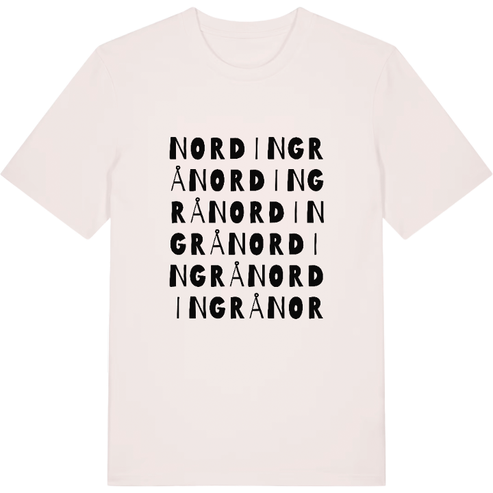Nordingrå ordlek t-shirt – t-shirt från PinShirt