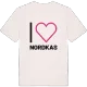 Jag älskar Nordkas t-shirt stort tryck