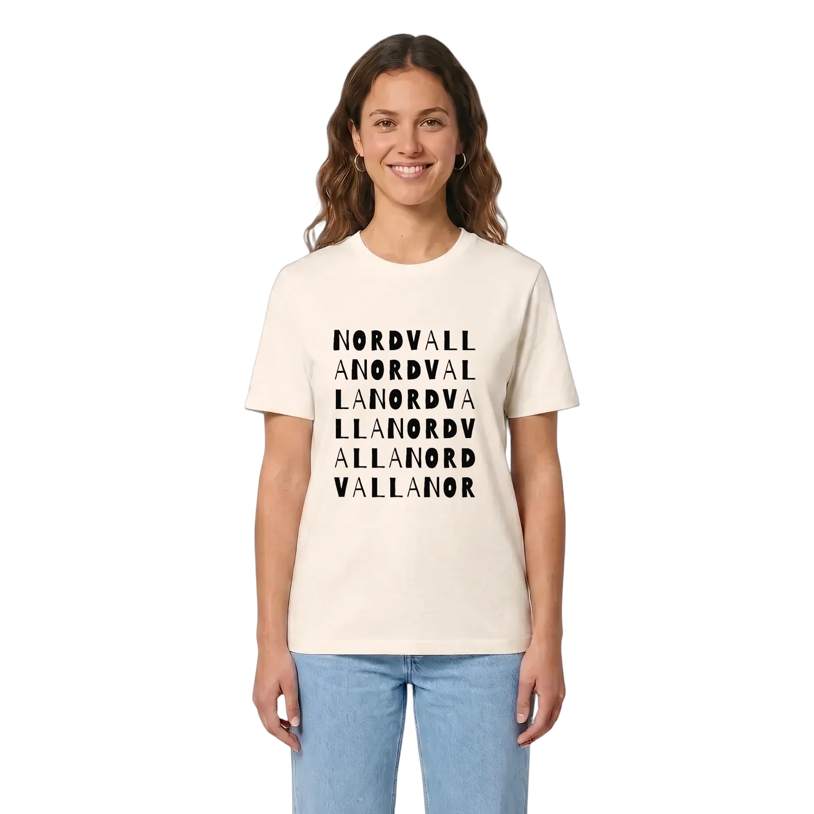 Nordvalla ordlek t-shirt – Vintage White, i miljö