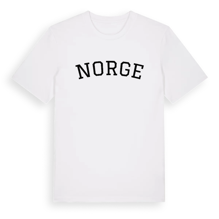 Norge böjd t-shirt – t-shirt från PinShirt