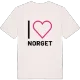 Jag älskar Norget t-shirt stort tryck