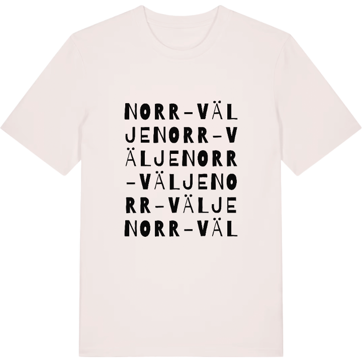 Norr-Välje ordlek t-shirt – t-shirt från PinShirt