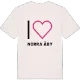 Jag älskar Norra Åby t-shirt stort tryck