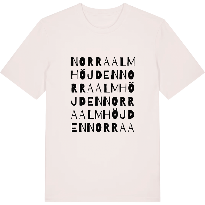 Norra Almhöjden ordlek t-shirt – t-shirt från PinShirt