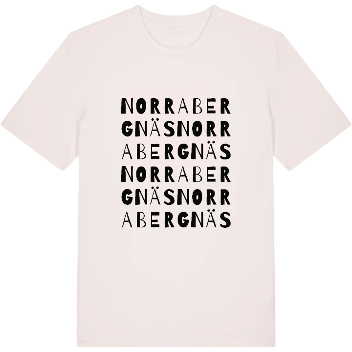 Norra Bergnäs ordlek t-shirt – t-shirt från PinShirt