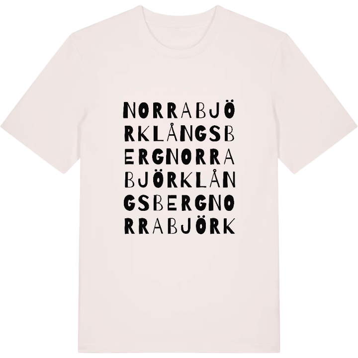 Norra Björklångsberg ordlek t-shirt – t-shirt från PinShirt