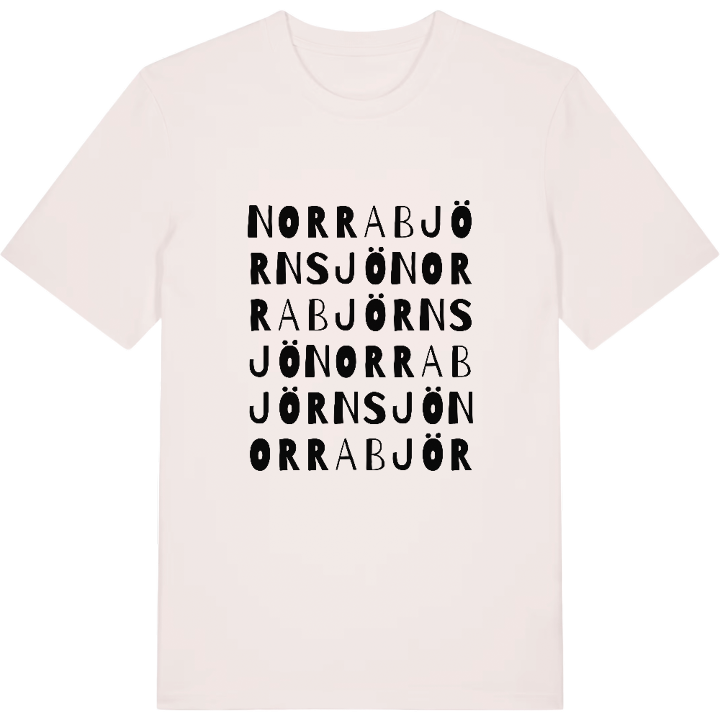 Norra Björnsjö ordlek t-shirt – t-shirt från PinShirt