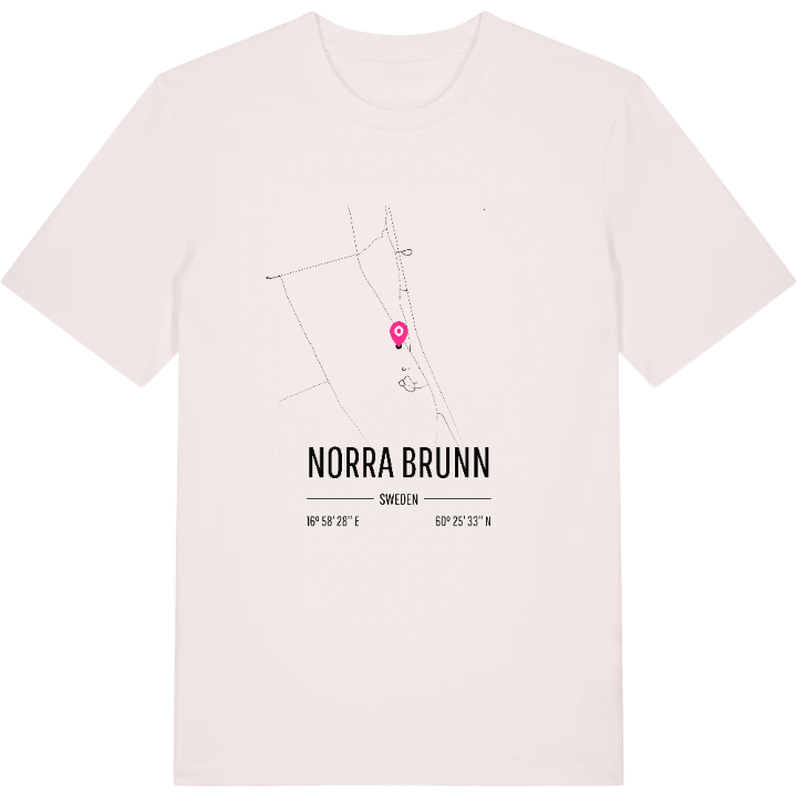 Norra Brunn karta t-shirt – t-shirt från PinShirt
