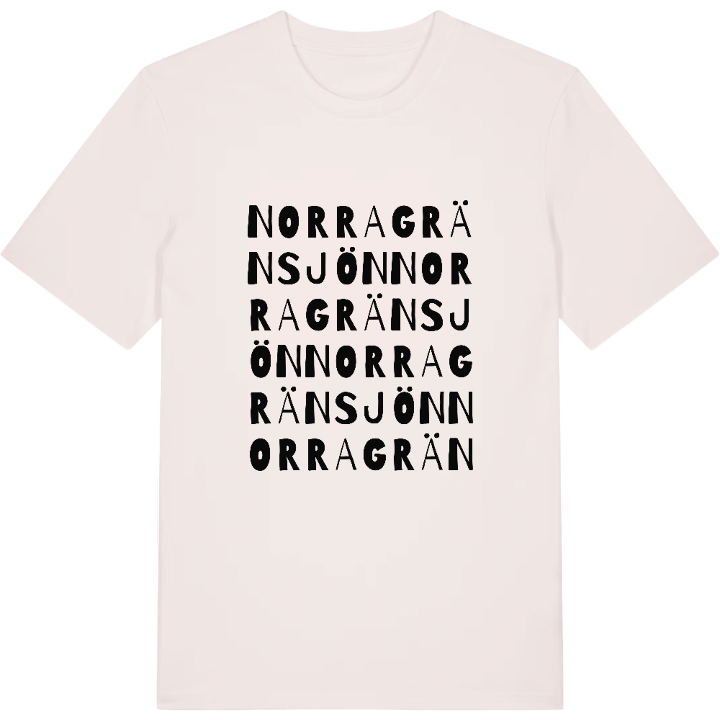Norra Gränsjön ordlek t-shirt – t-shirt från PinShirt
