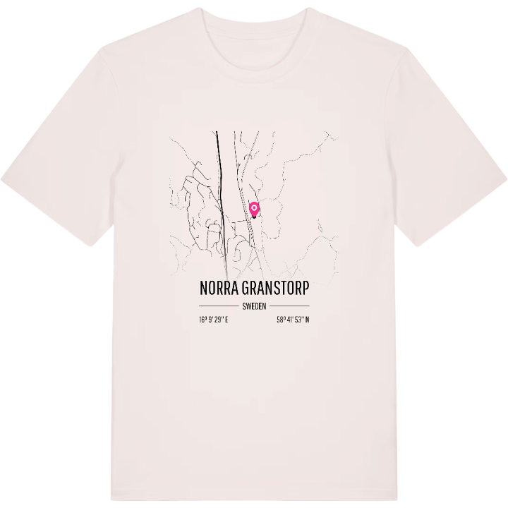 Norra Granstorp karta t-shirt – t-shirt från PinShirt