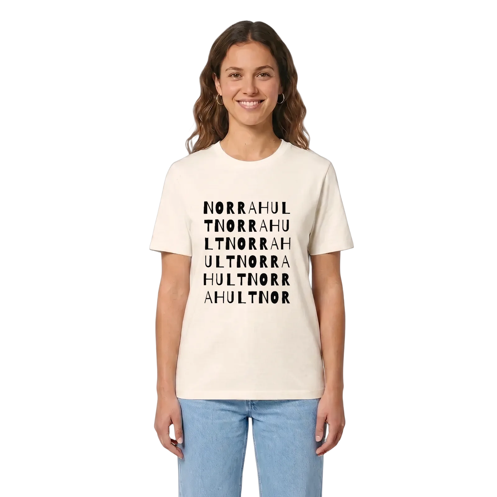 Norra Hult ordlek t-shirt – Vintage White, i miljö