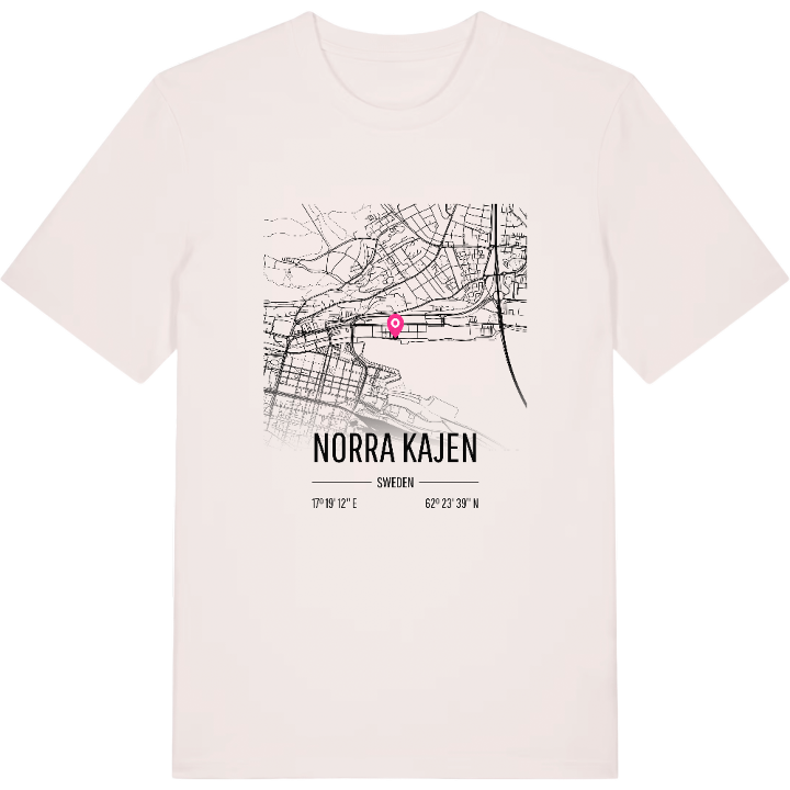 Norra Kajen karta t-shirt – t-shirt från PinShirt