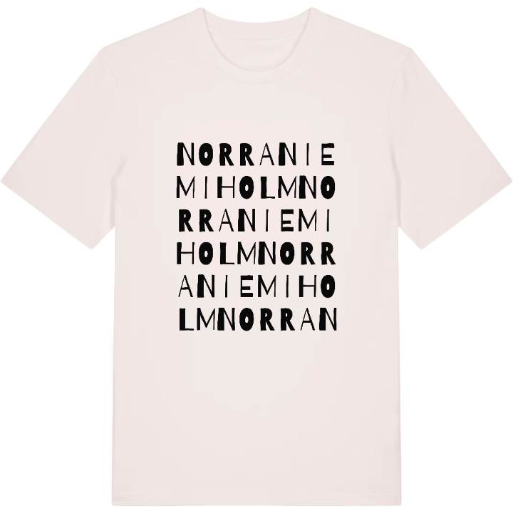 Norra Niemiholm ordlek t-shirt – t-shirt från PinShirt