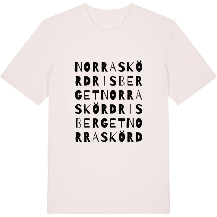 Norra Skördrisberget ordlek t-shirt – t-shirt från PinShirt