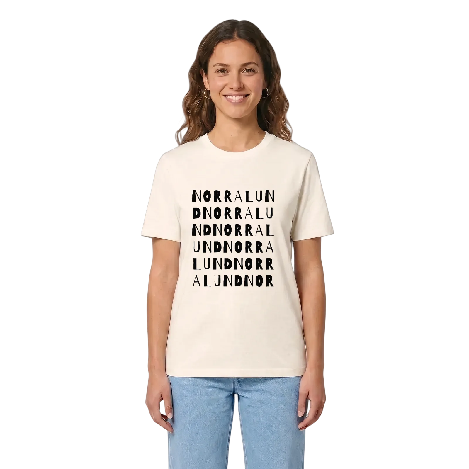 Norralund ordlek t-shirt – Vintage White, i miljö