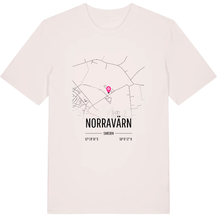 Norravärn karta t-shirt – t-shirt från PinShirt