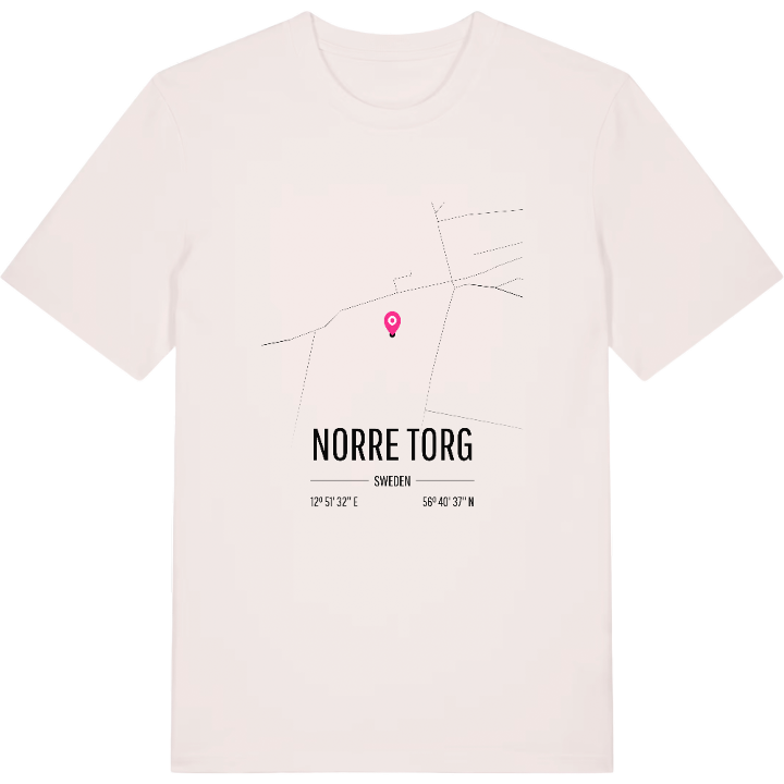 Norre torg karta t-shirt – t-shirt från PinShirt