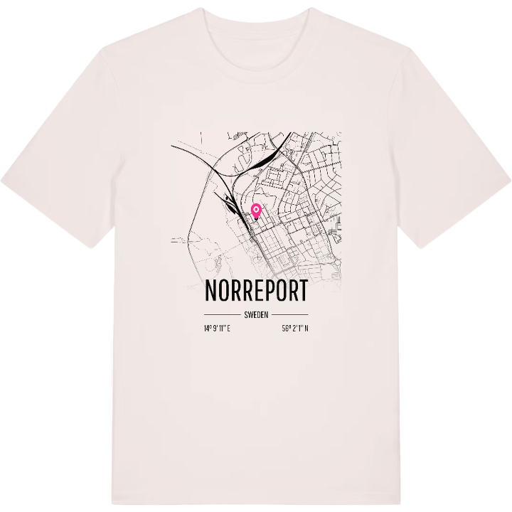Norreport karta t-shirt – t-shirt från PinShirt