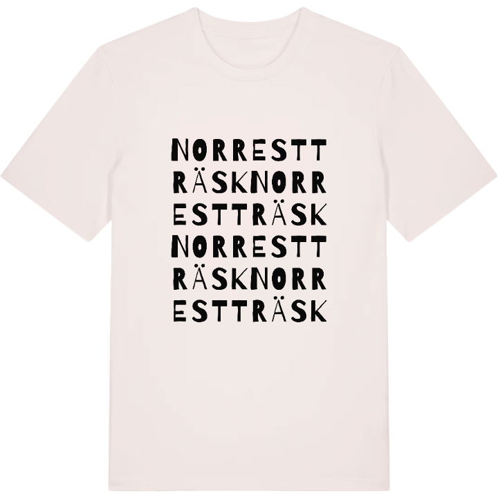 Norrestträsk ordlek t-shirt – t-shirt från PinShirt