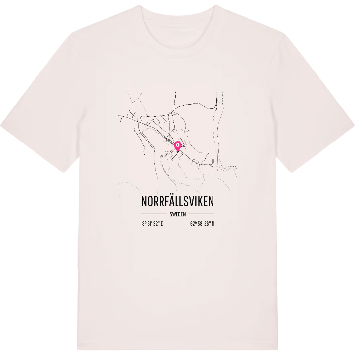 Norrfällsviken karta t-shirt – t-shirt från PinShirt