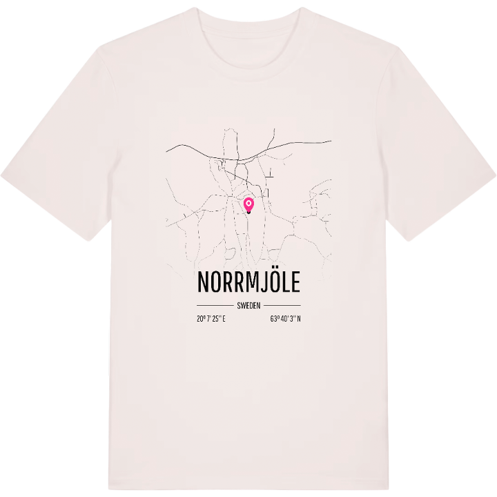 Norrmjöle karta t-shirt – t-shirt från PinShirt