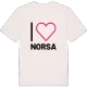 Jag älskar Norsa t-shirt stort tryck
