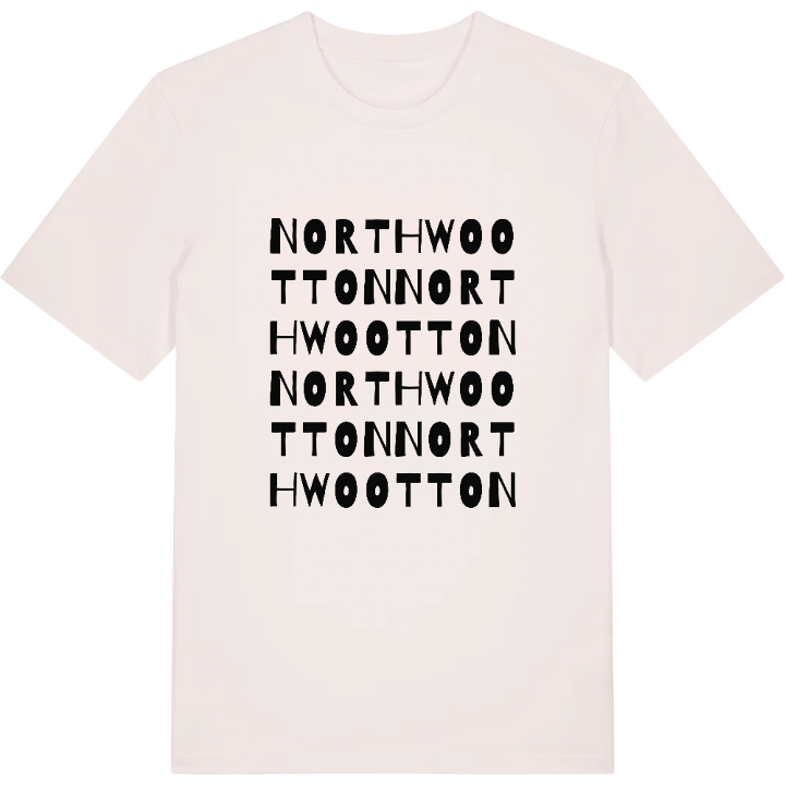 North Wootton ordlek t-shirt – t-shirt från PinShirt