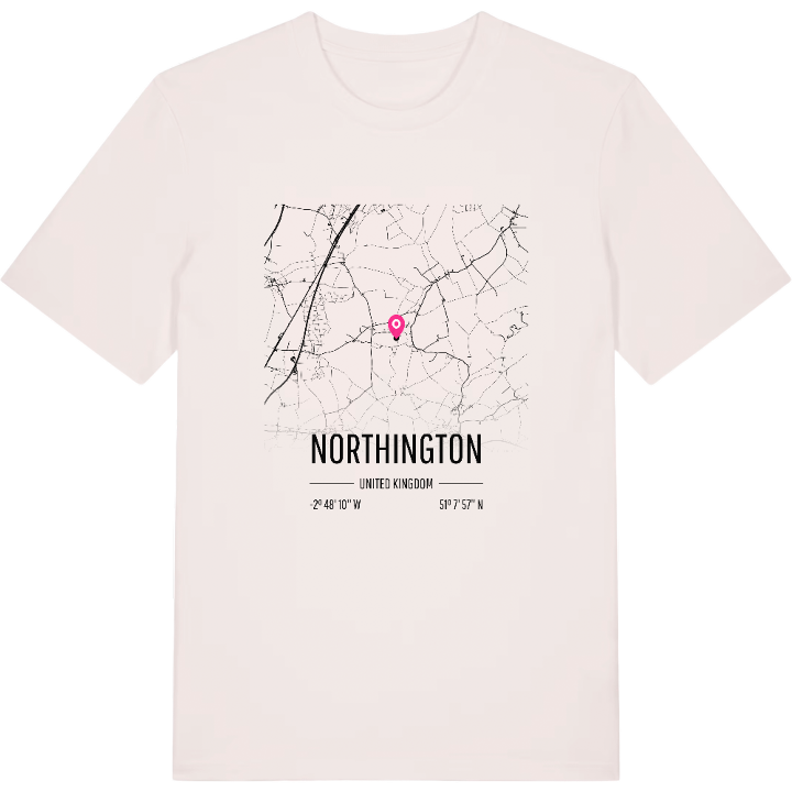 Northington karta t-shirt – t-shirt från PinShirt