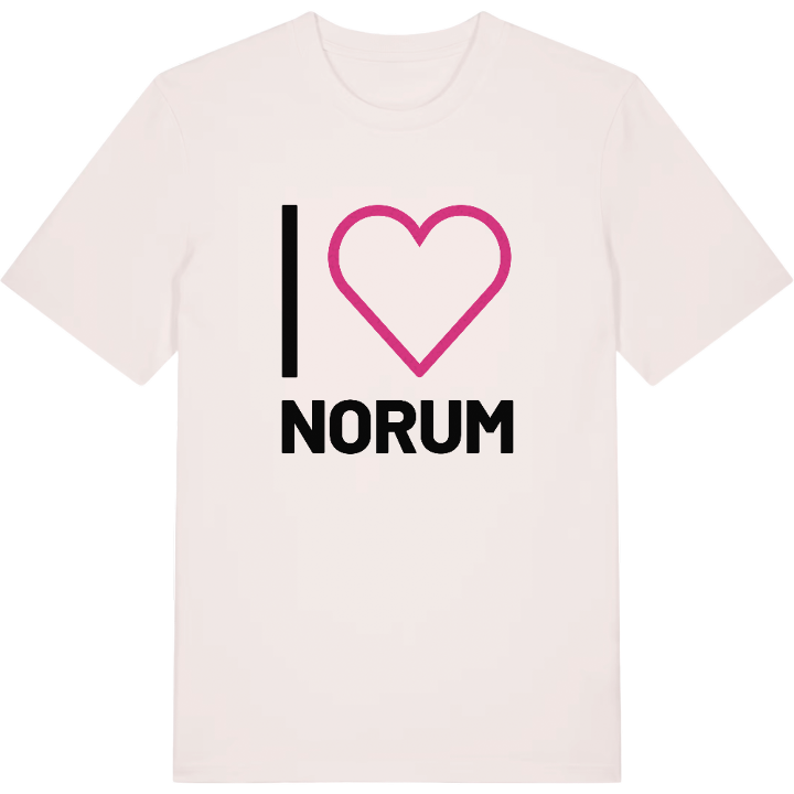 Jag älskar Norum t-shirt stort tryck – t-shirt från PinShirt