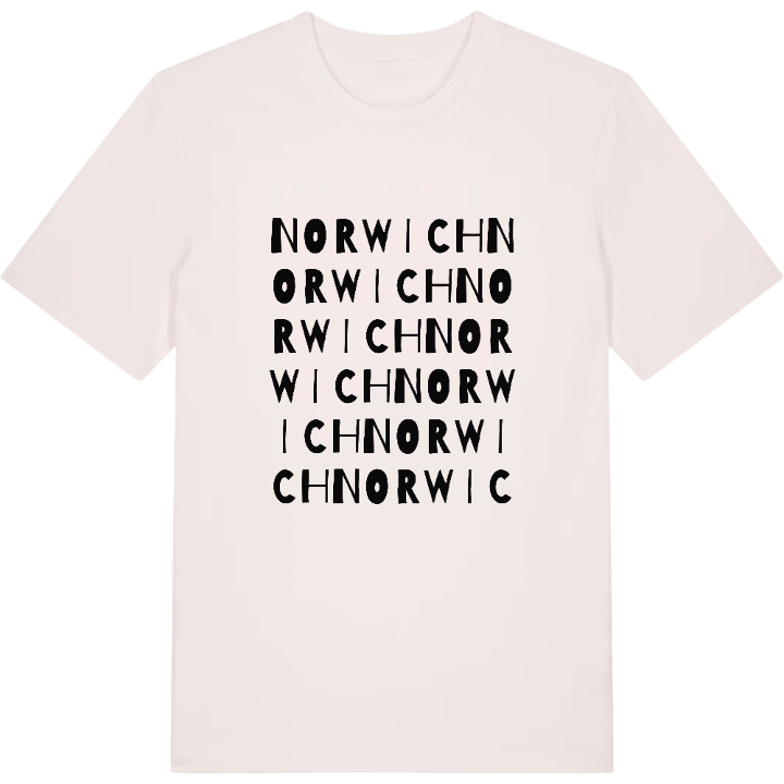Norwich ordlek t-shirt – t-shirt från PinShirt