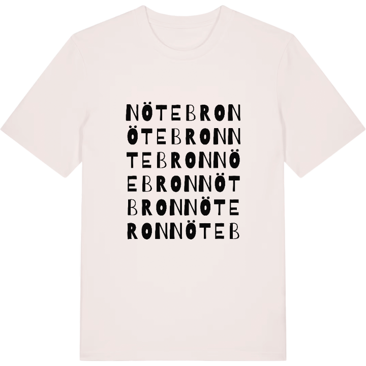 Nötebron ordlek t-shirt – t-shirt från PinShirt