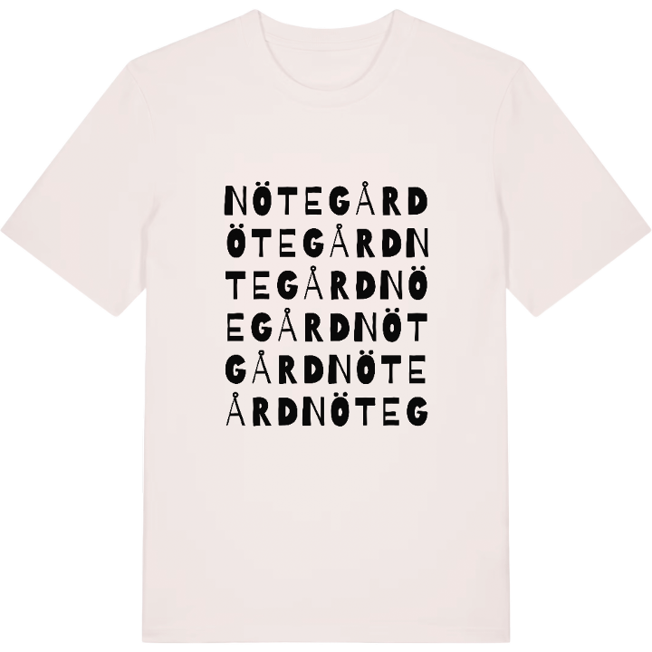 Nötegård ordlek t-shirt – t-shirt från PinShirt