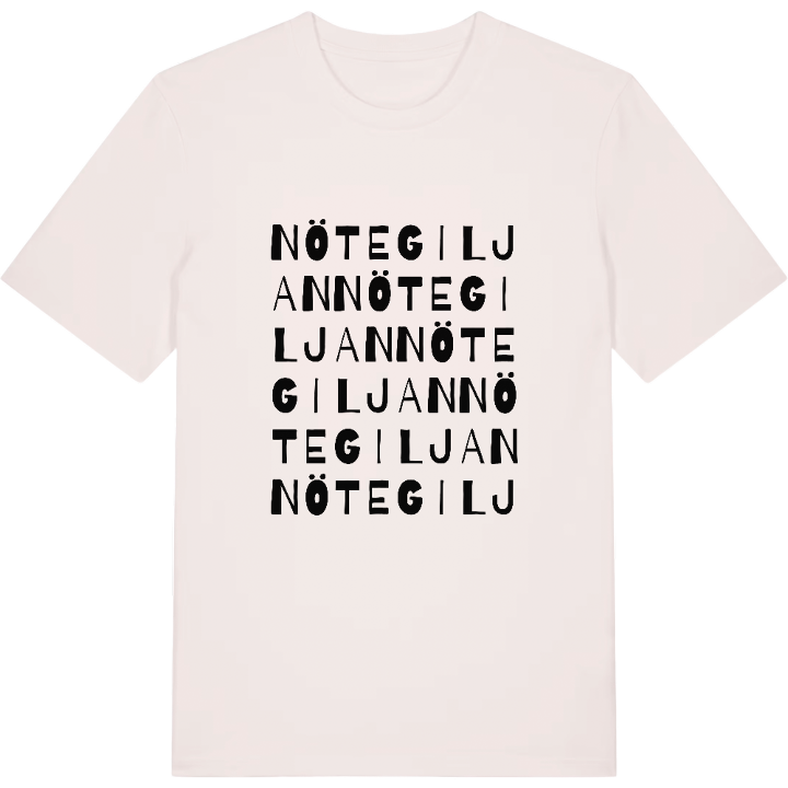 Nötegiljan ordlek t-shirt – t-shirt från PinShirt