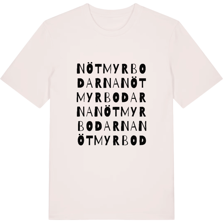 Nötmyrbodarna ordlek t-shirt – t-shirt från PinShirt