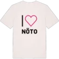 Jag älskar Nöto t-shirt stort tryck