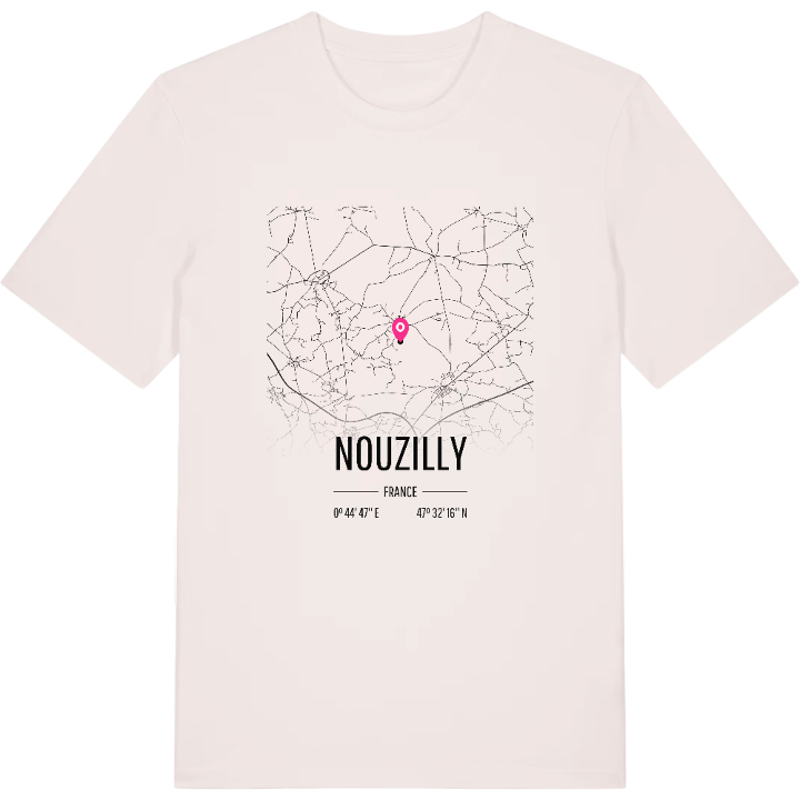 Nouzilly karta t-shirt – t-shirt från PinShirt