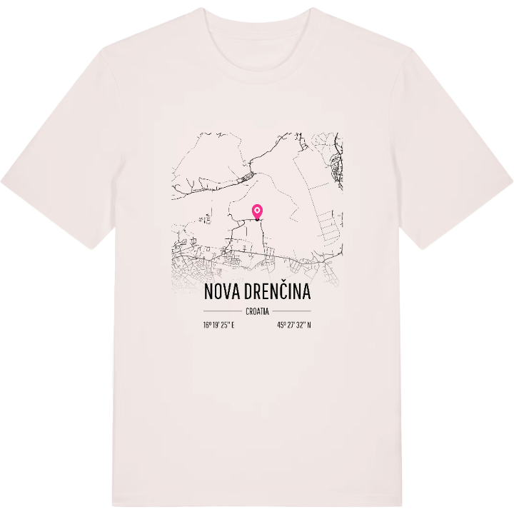 Nova Drenčina karta t-shirt – t-shirt från PinShirt