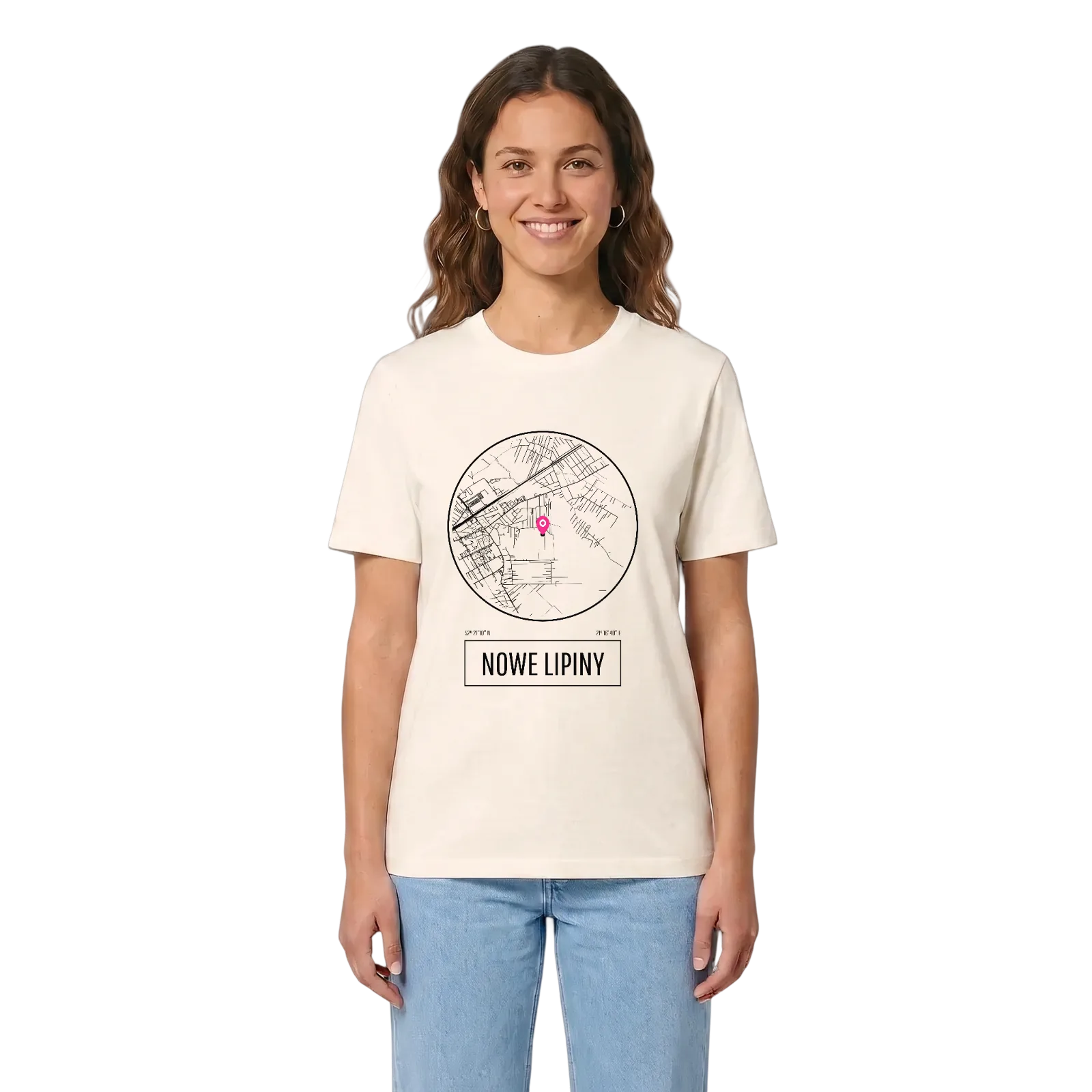 Nowe Lipiny t-shirt – Vintage White, i miljö