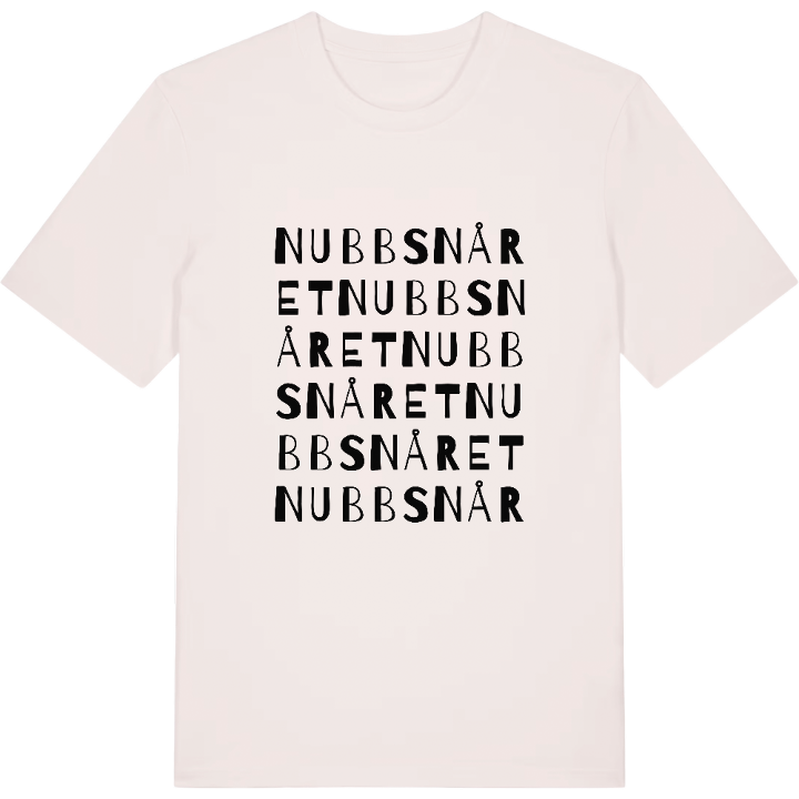 Nubbsnåret ordlek t-shirt – t-shirt från PinShirt