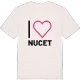 Jag älskar Nucet t-shirt stort tryck