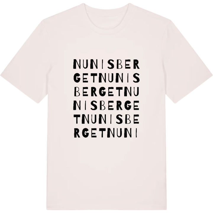 Nunisberget ordlek t-shirt – t-shirt från PinShirt