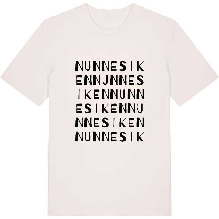 Nunnesiken ordlek t-shirt – t-shirt från PinShirt