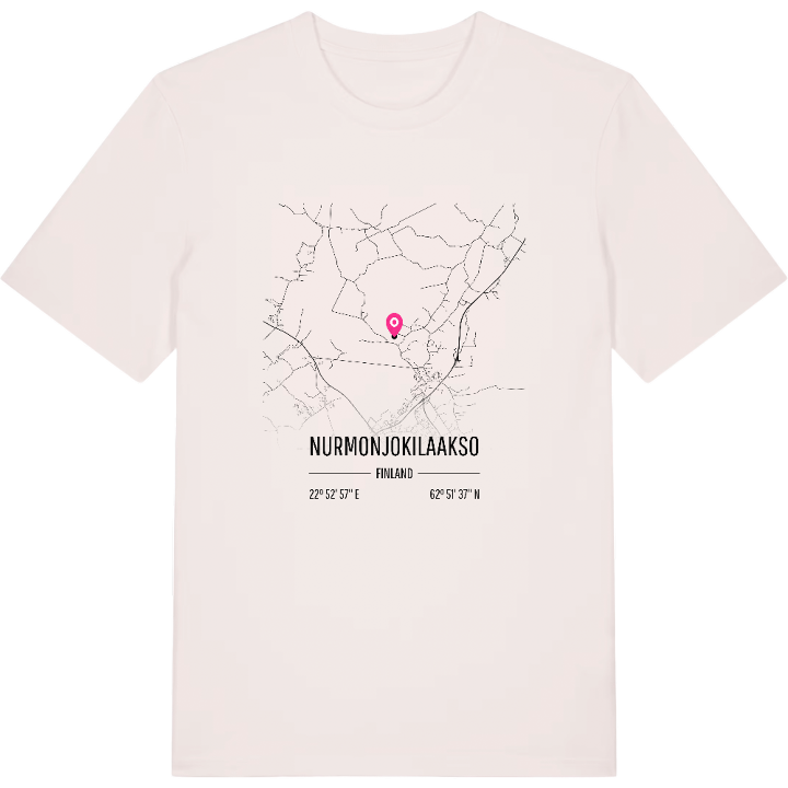 Nurmonjokilaakso karta t-shirt – t-shirt från PinShirt
