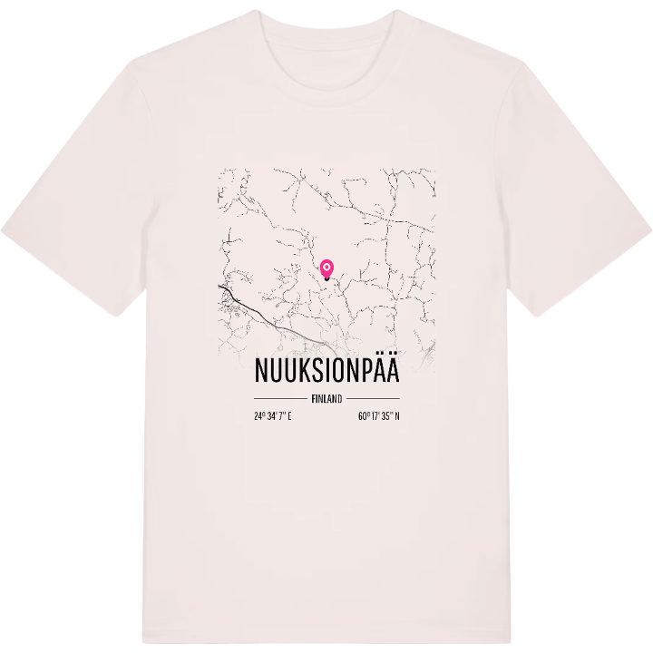 Nuuksionpää karta t-shirt – t-shirt från PinShirt