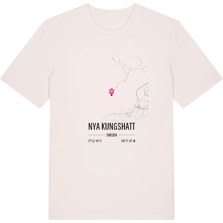 Nya Kungshatt karta t-shirt – t-shirt från PinShirt