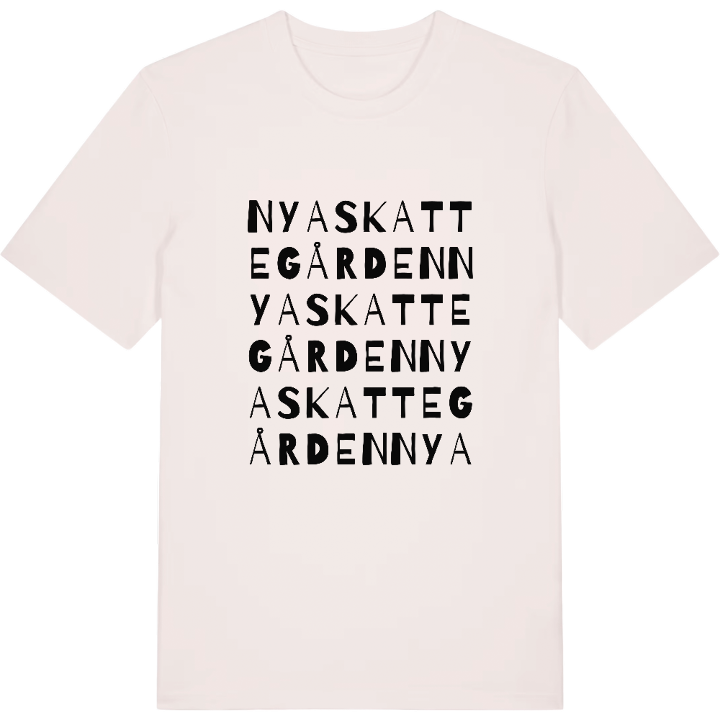 Nya Skattegården ordlek t-shirt – t-shirt från PinShirt
