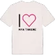 Jag älskar Nya Takene t-shirt stort tryck