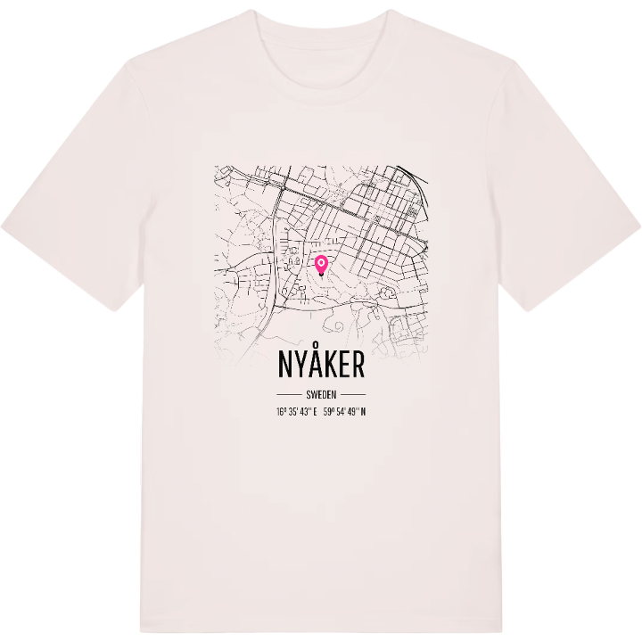 Nyåker karta t-shirt – t-shirt från PinShirt