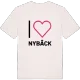 Jag älskar Nybäck t-shirt stort tryck
